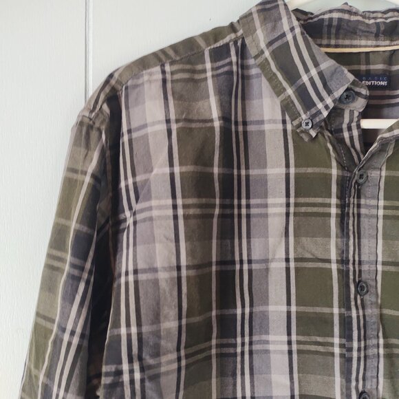 Basic Editions Long Sleeve Plaid Shirt - Picture 6 of 7